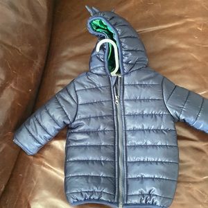 First Impression Navy dinosaur coat